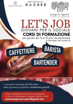 Esito Candidature per il I° corso di &#039;Caffettiere, Barista e Bartender&#039;